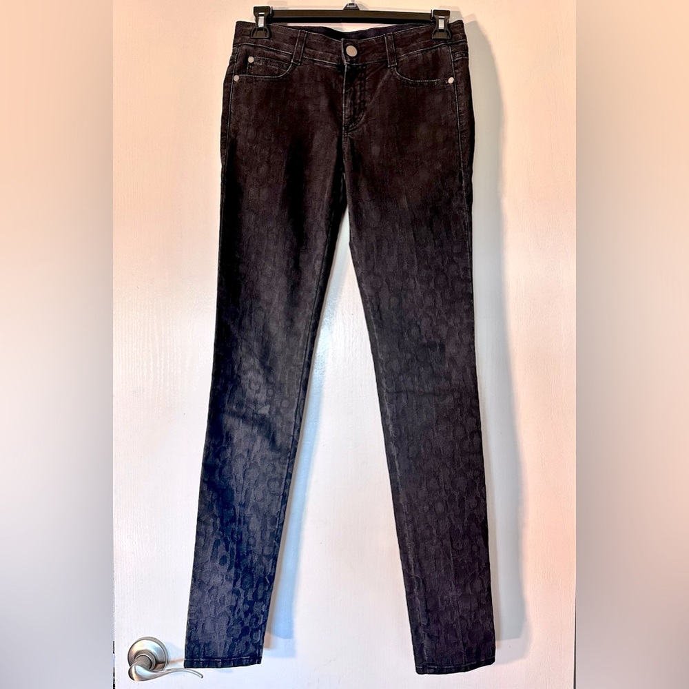 Stella McCartney Black Animal Print Denim